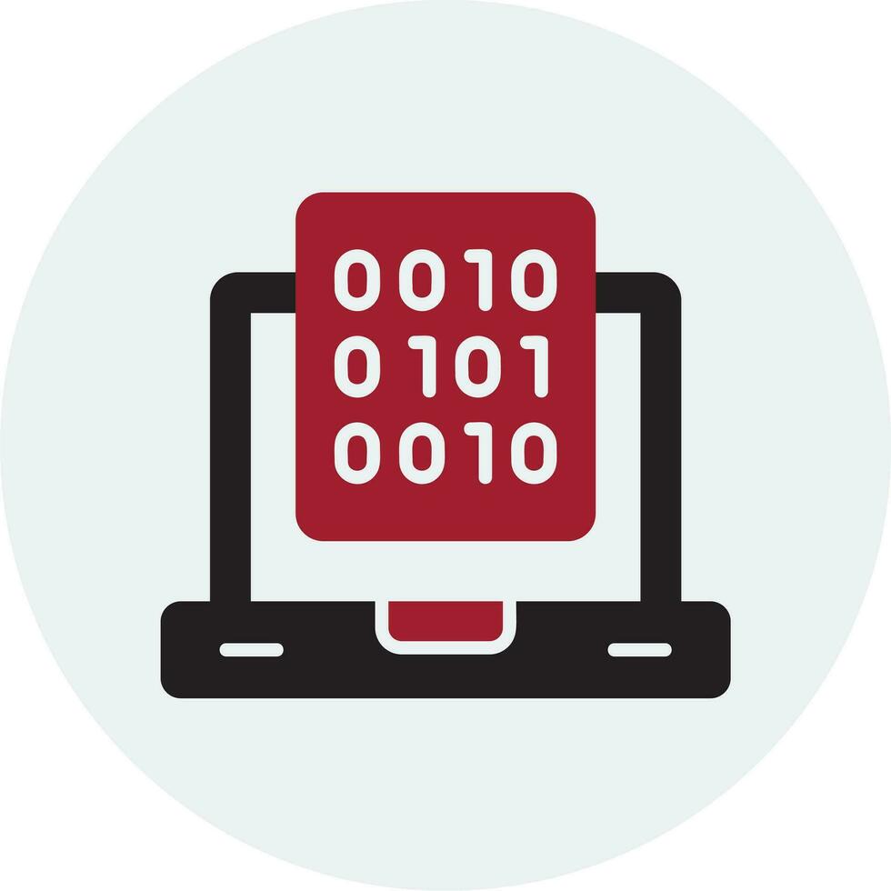 Binary Data Vector Icon