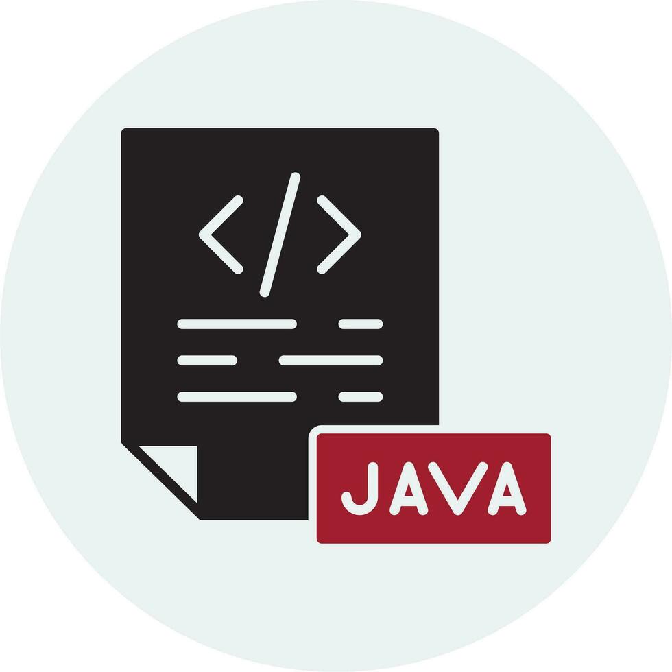 icono de vector de java