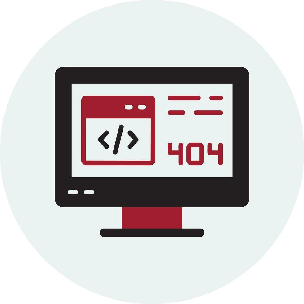 404 Error Vector Icon