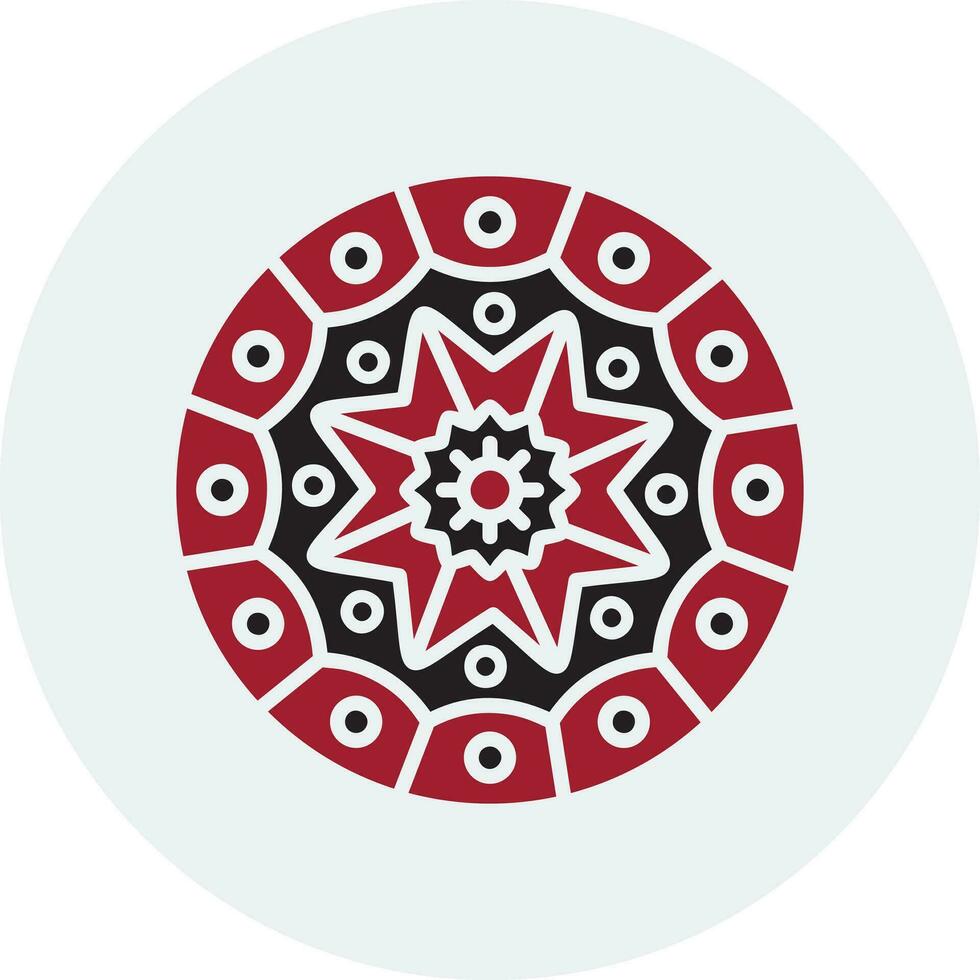 icono de vector de mandala