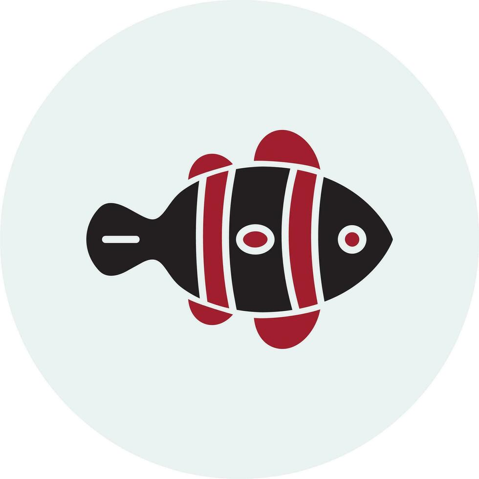 Clown Fish Vector Icon