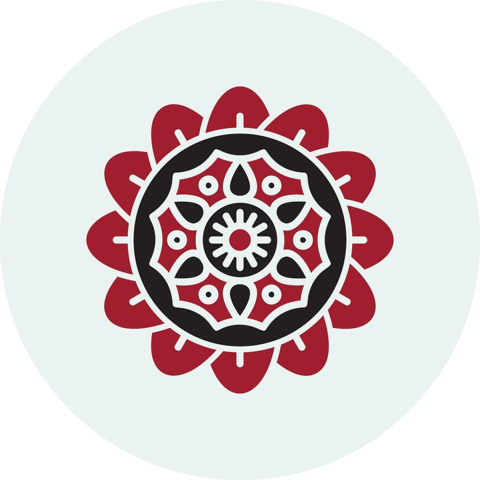 icono de vector de mandala