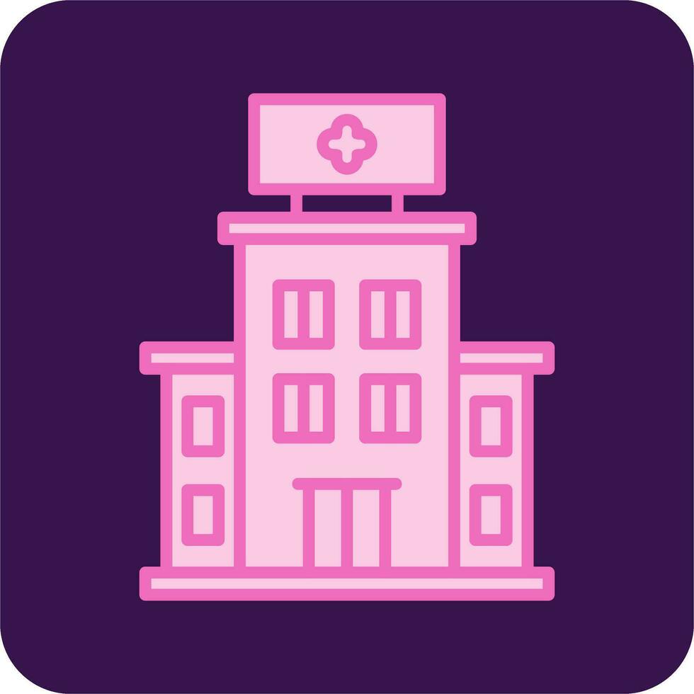 Hospital Building Vector Icon
