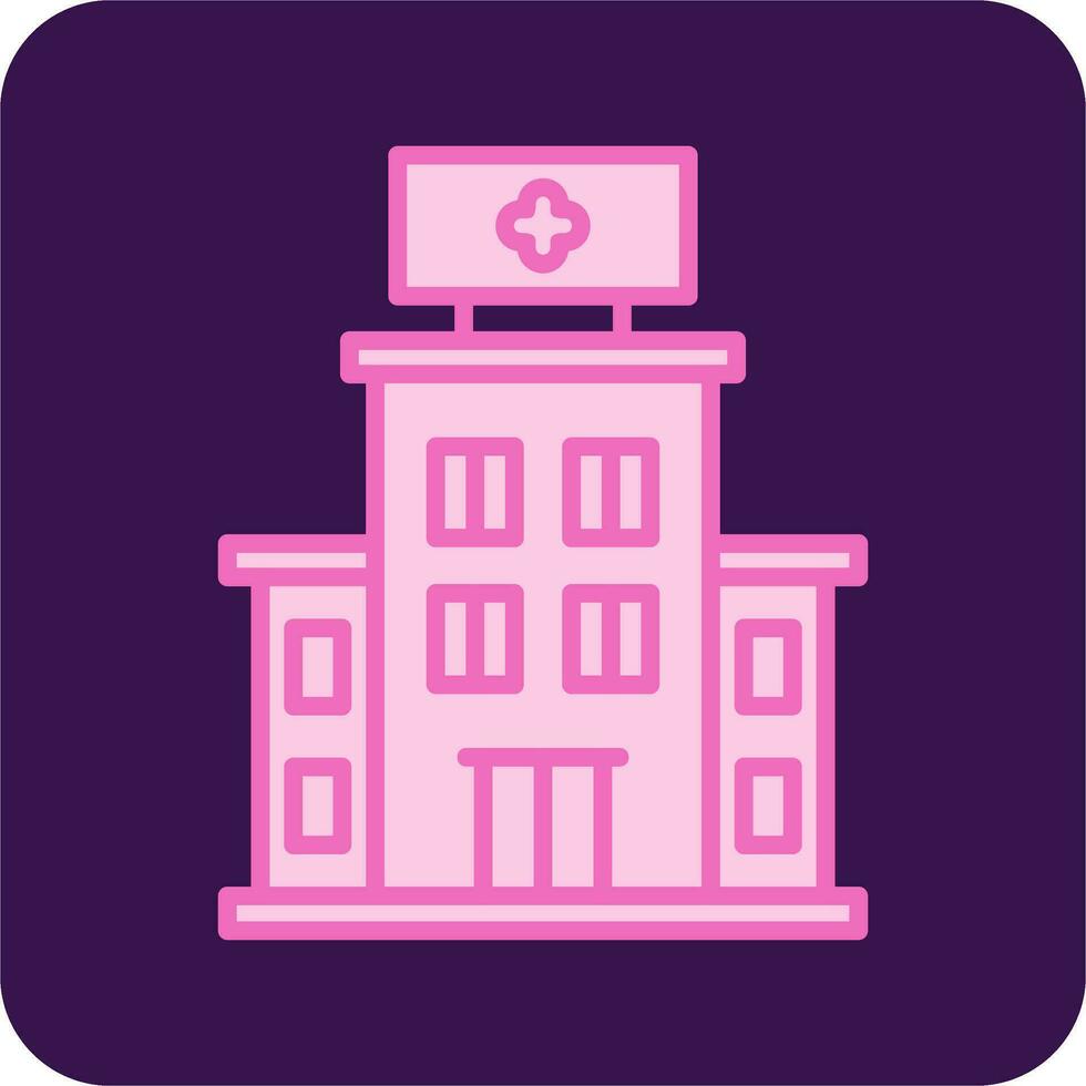 Hospital Building Vector Icon