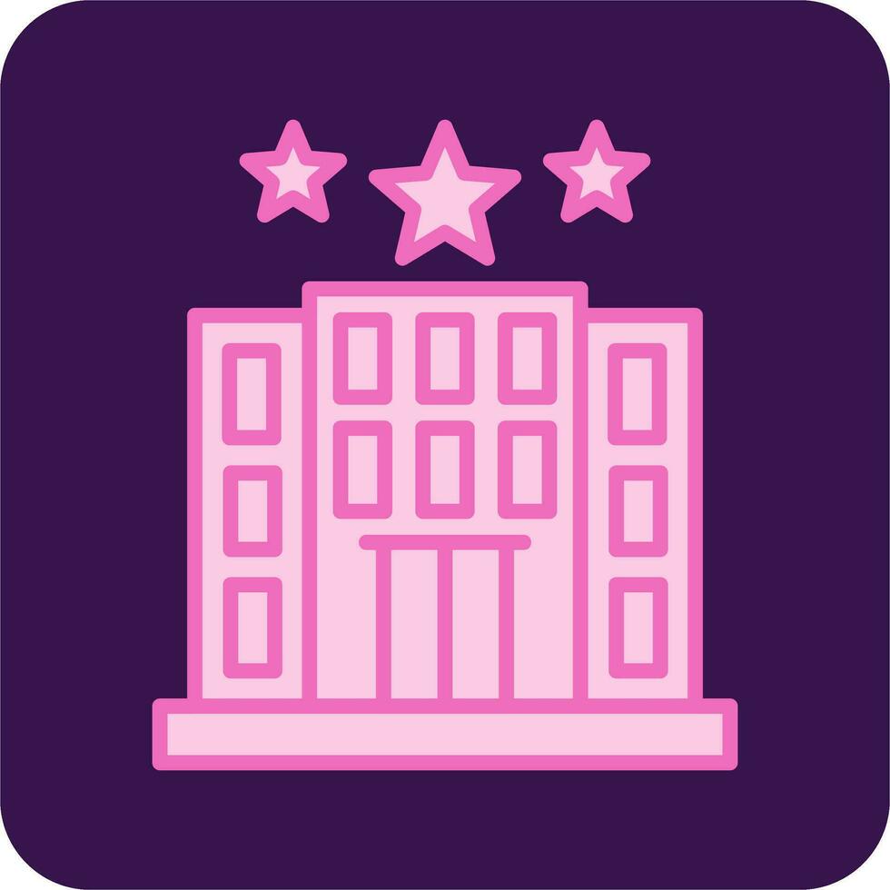 icono de vector de hotel