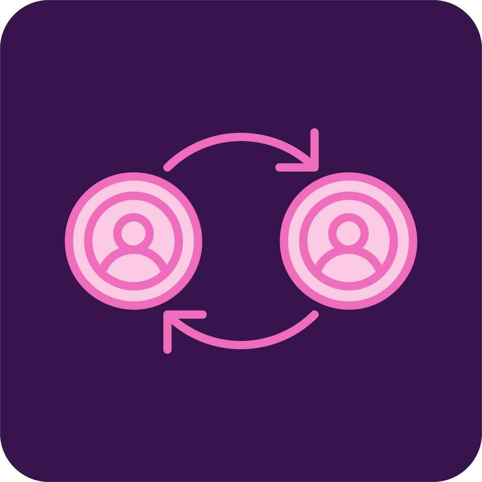 Peer To Peer Vector Icon