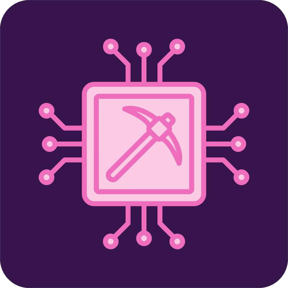 Gpu Mining Vector Icon