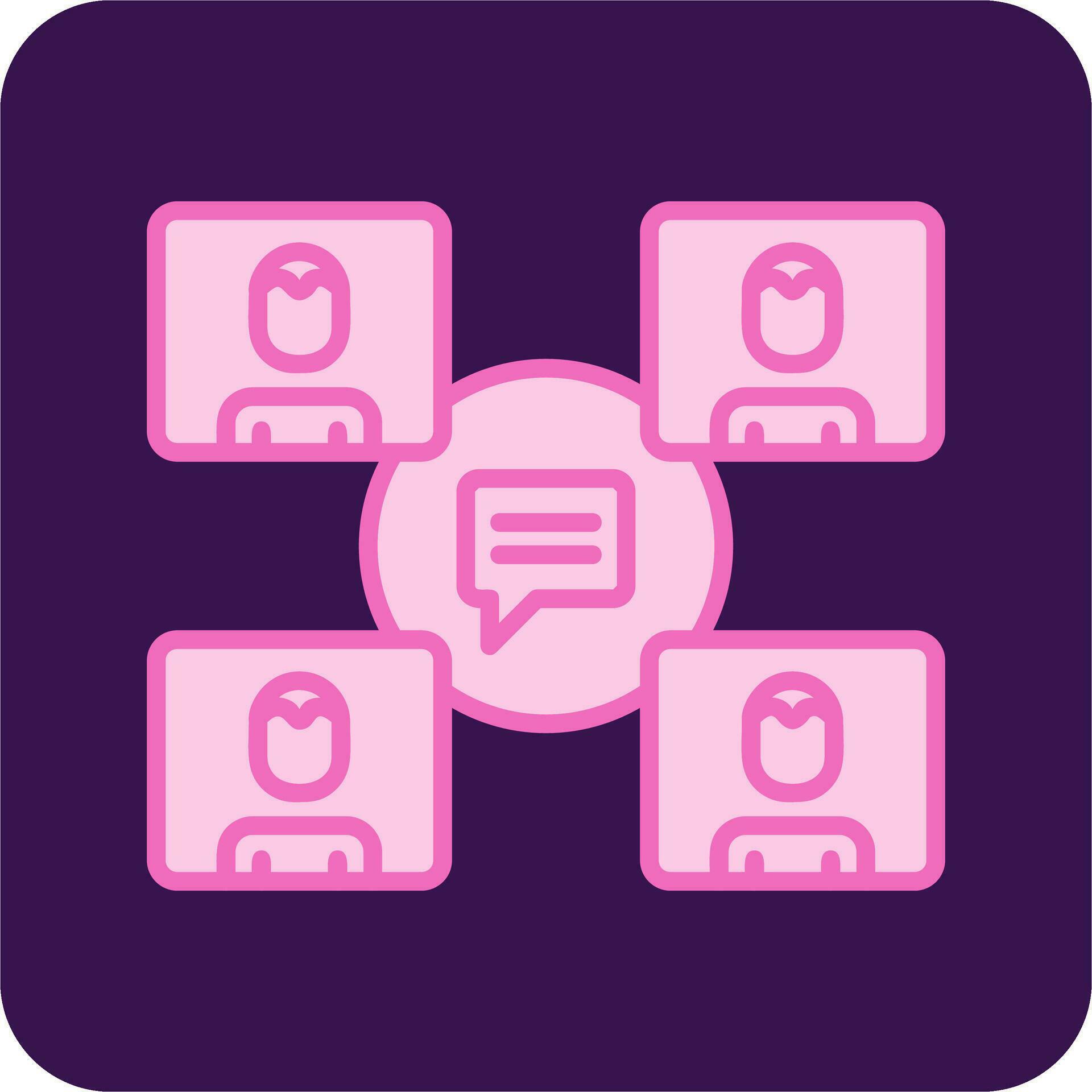 Group Chat Vector Icon 31455745 Vector Art at Vecteezy