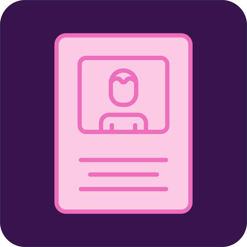 Name Tag Vector Icon