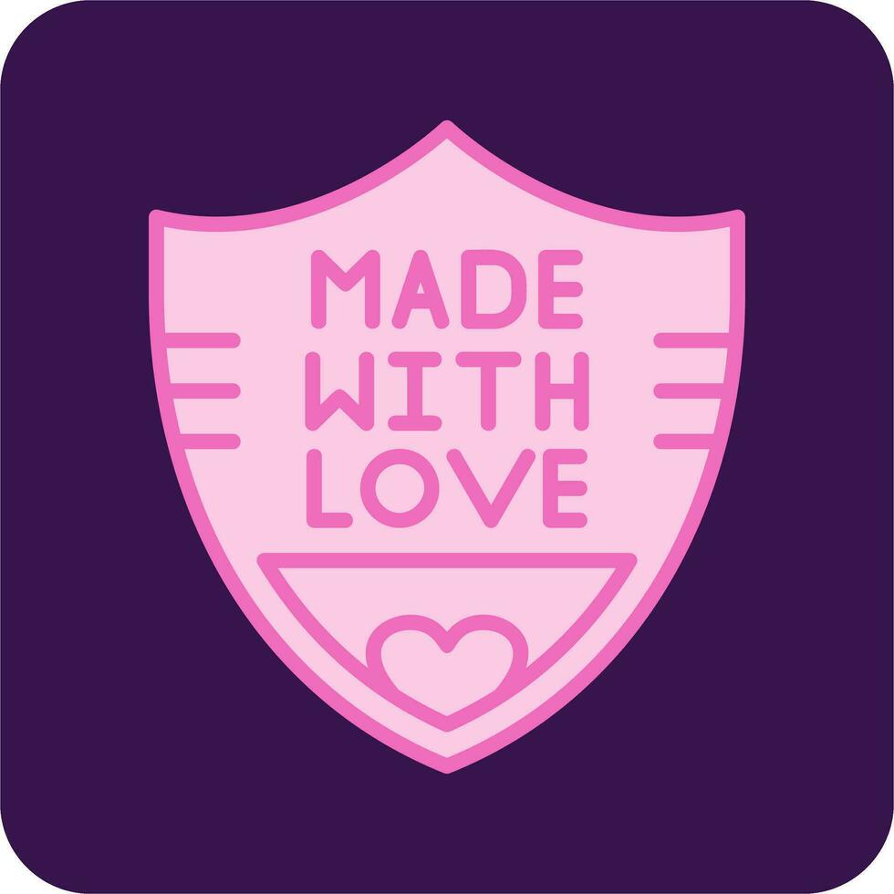 Made With Love Vector Icon