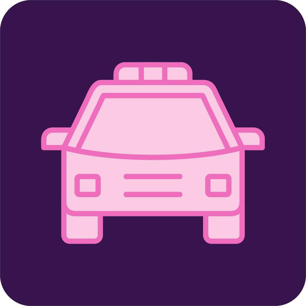 icono de vector de coche de policía