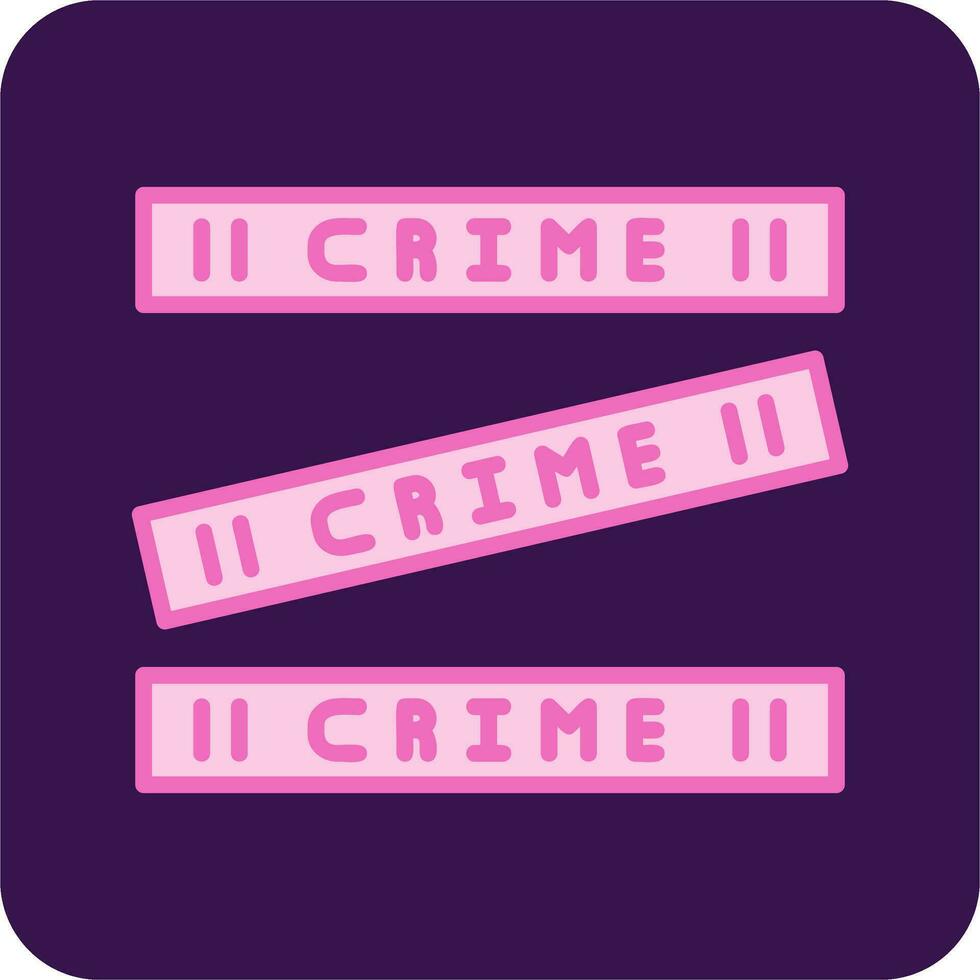 crimen escena vector icono