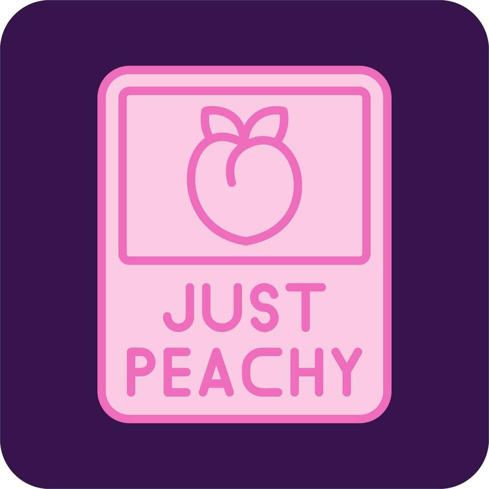 Just Peachy Vector Icon