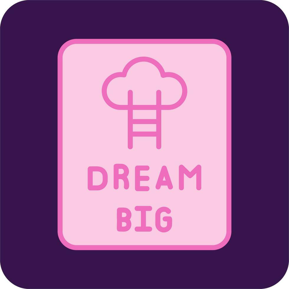 Dream Big Vector Icon