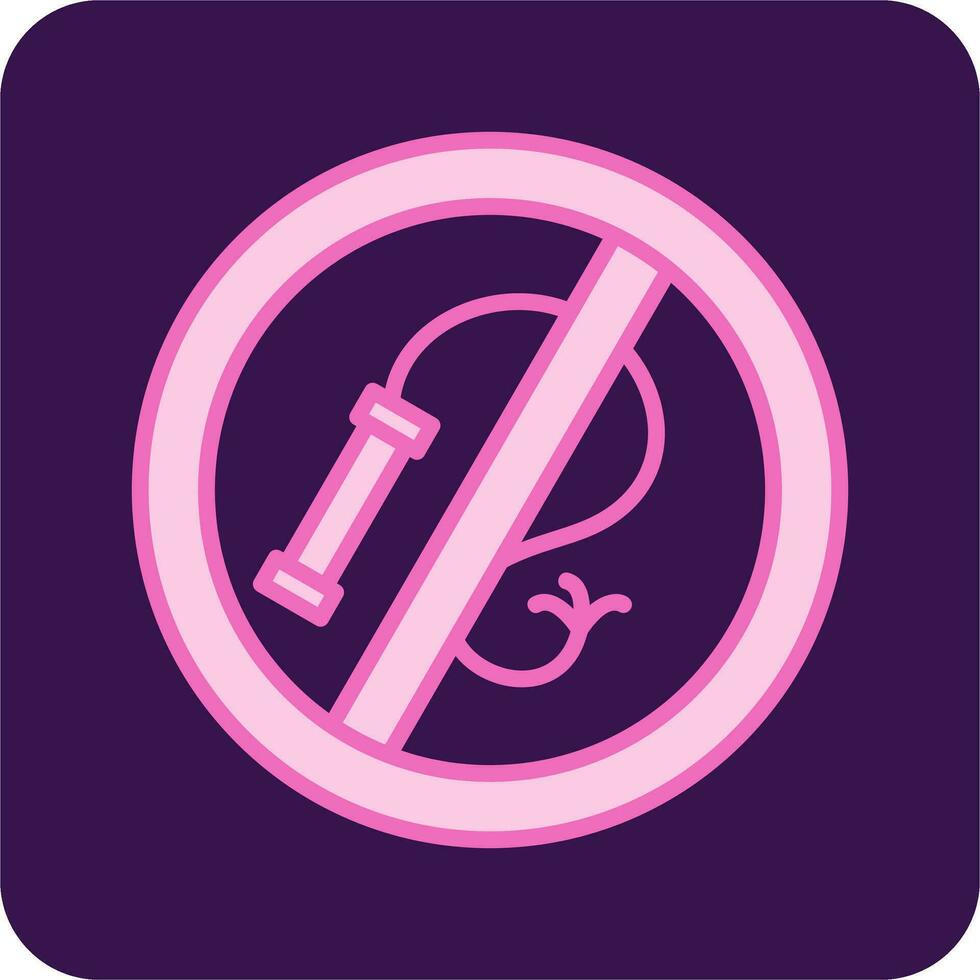 No Whip Vector Icon