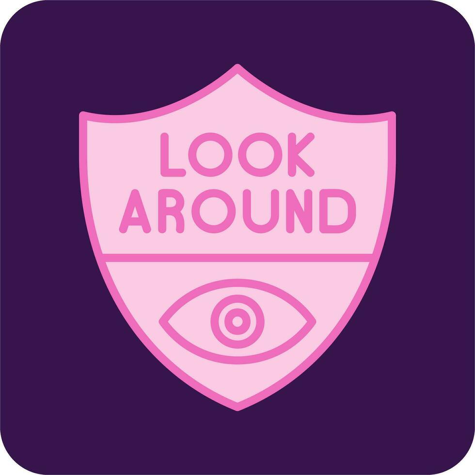 Look Around Vector Icon