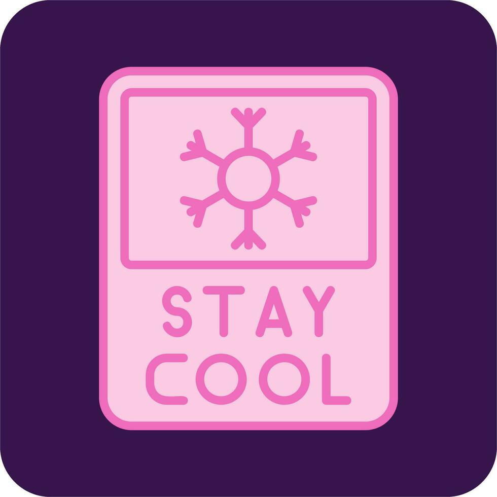 Stay Cool Vector Icon