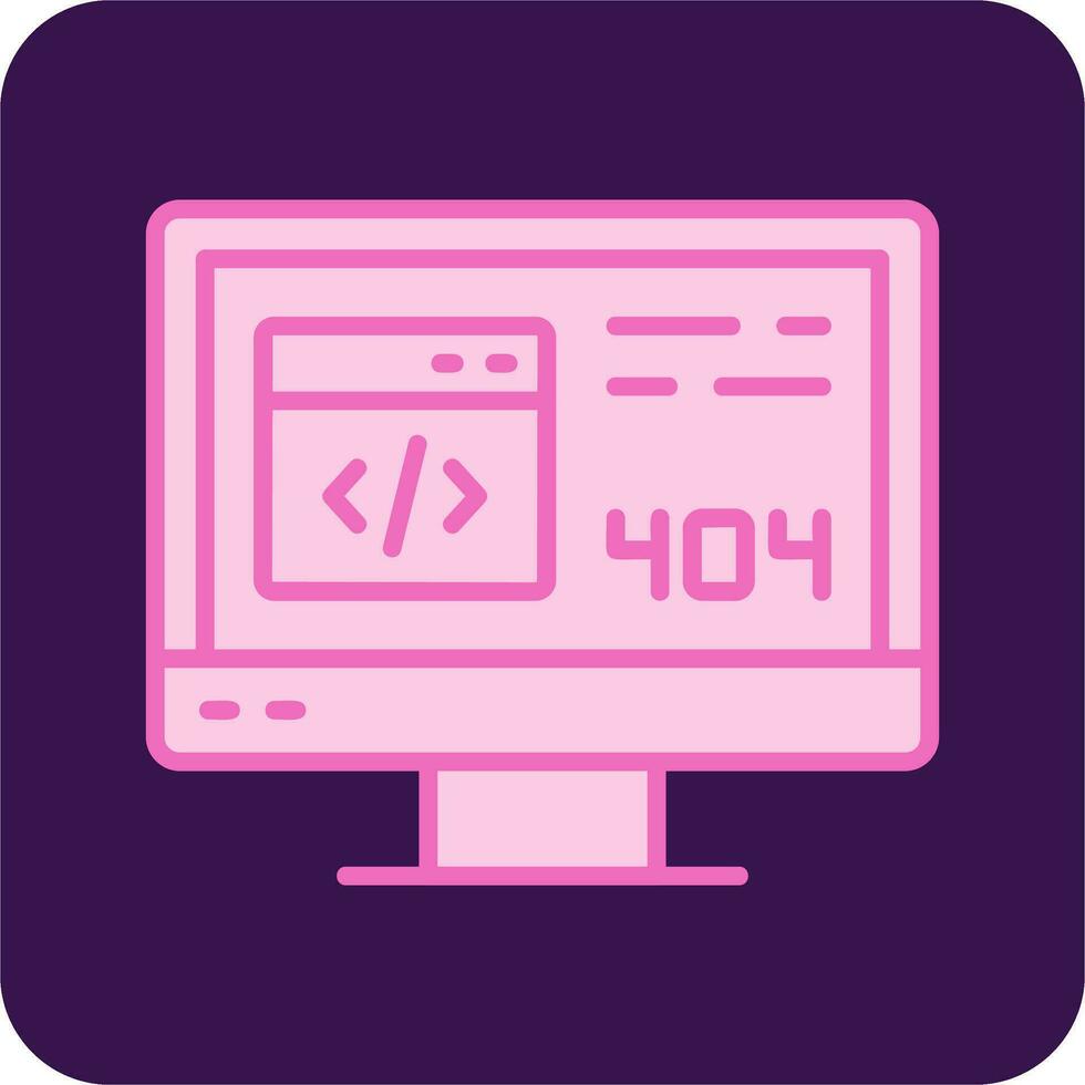 404 Error Vector Icon