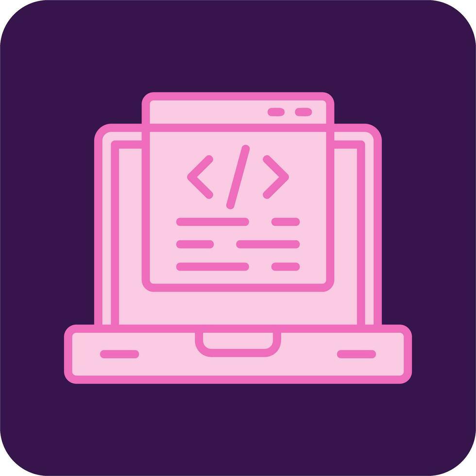 icono de vector de programación