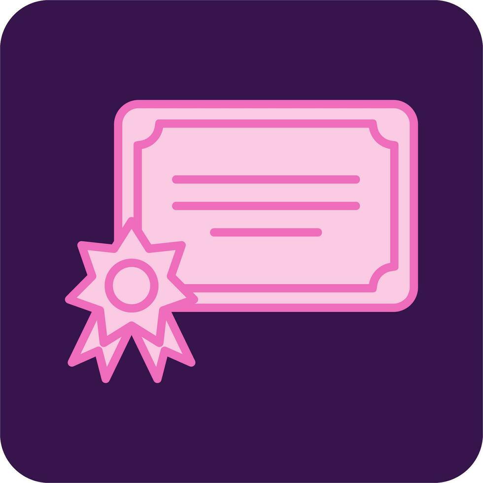 Certificate Vector Icon