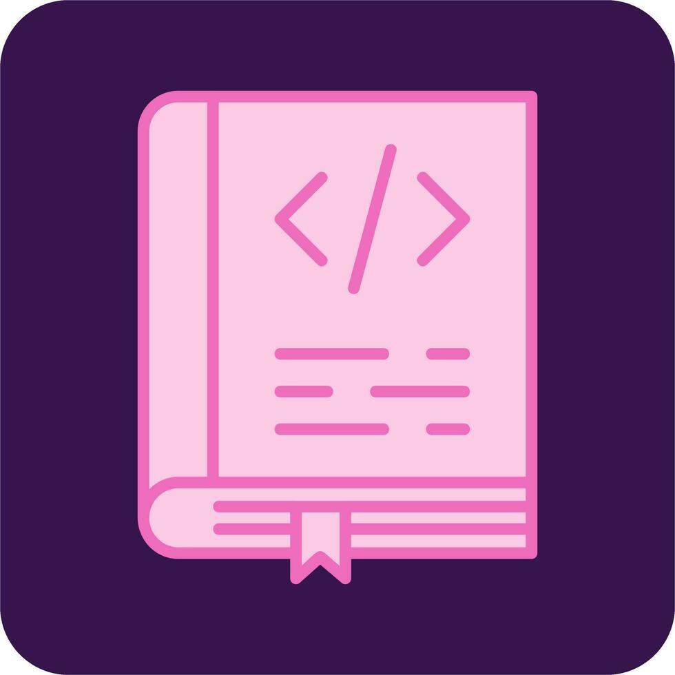 Coding Book Vector Icon