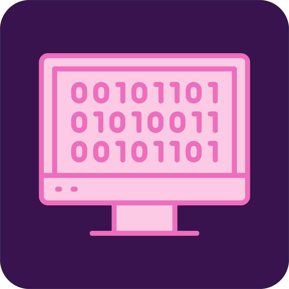 Binary Code Vector Icon