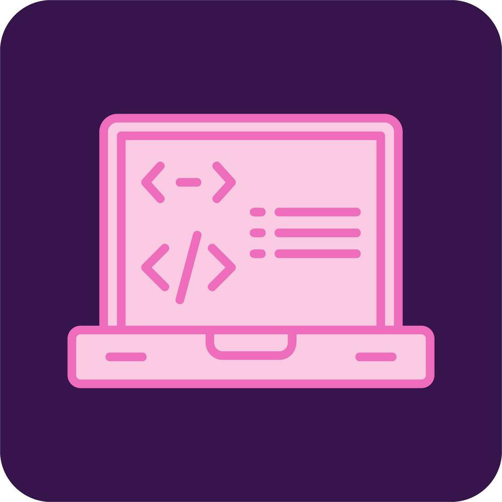 icono de vector de programación