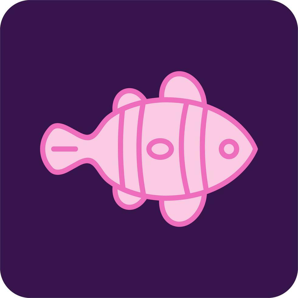 Clown Fish Vector Icon