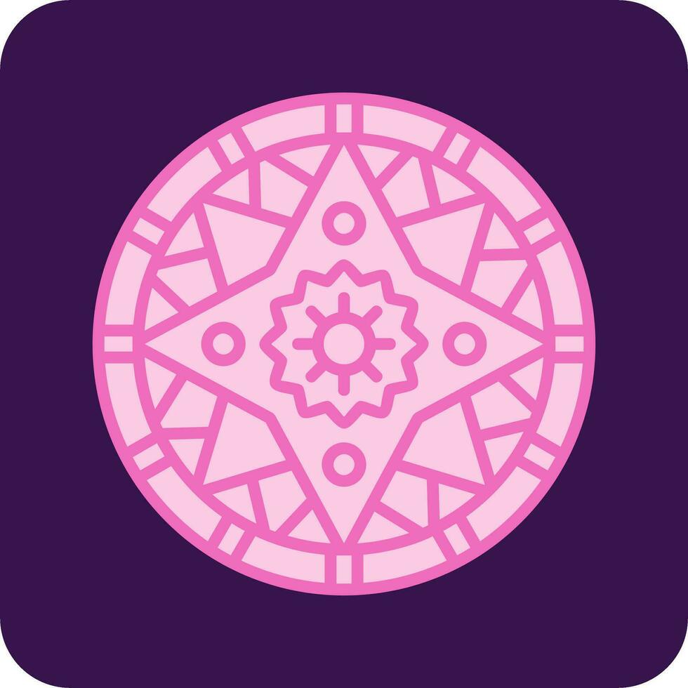 icono de vector de mandala