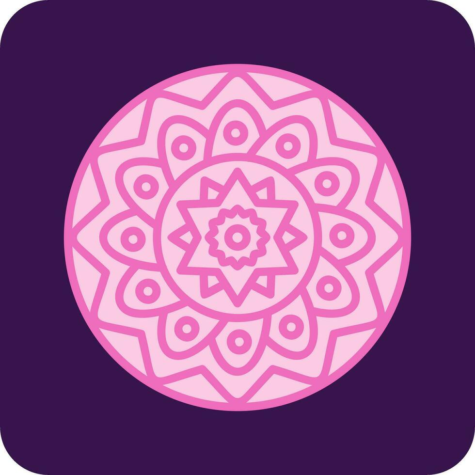 icono de vector de mandala