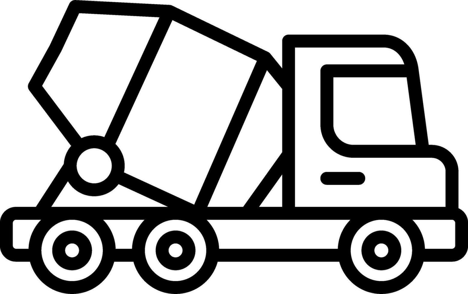 Concrete Mixer Vector Icon