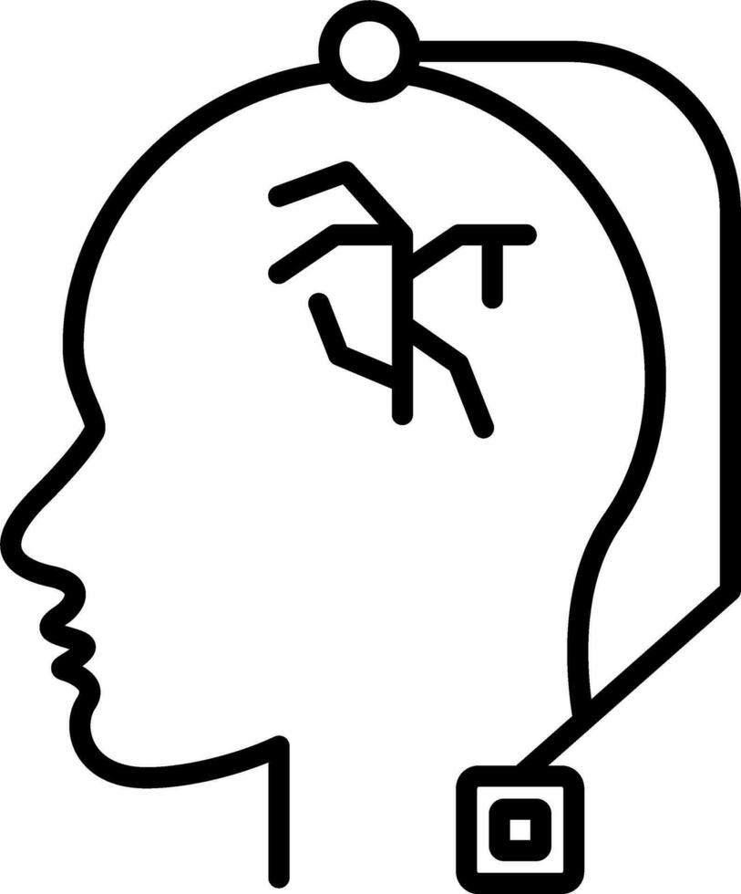 Deep Brain Stimulation Vector Icon