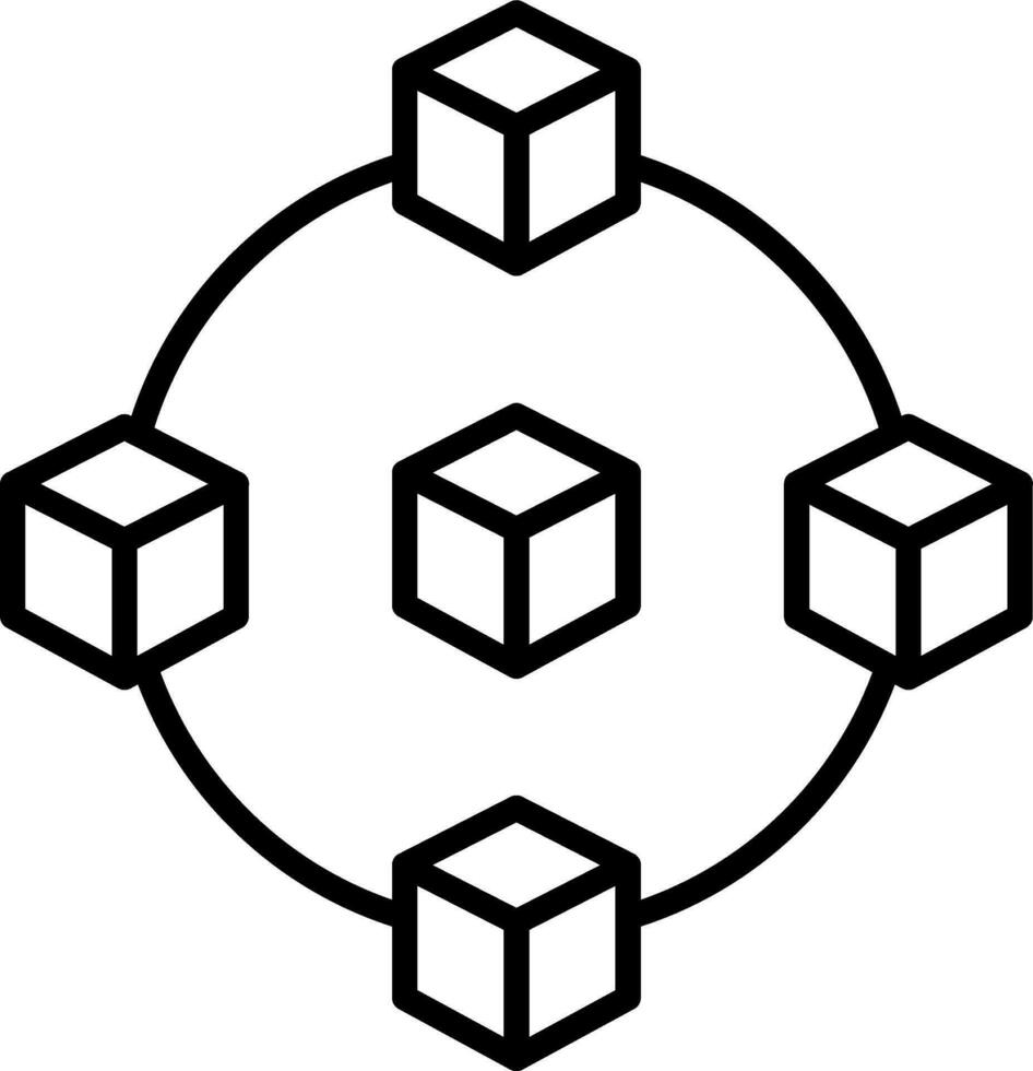 blockchain Vector Icon