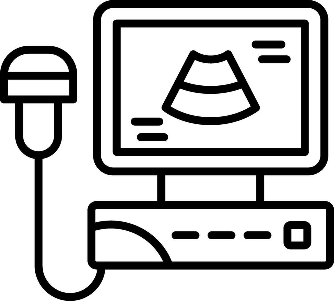 Ultrasonography Vector Icon