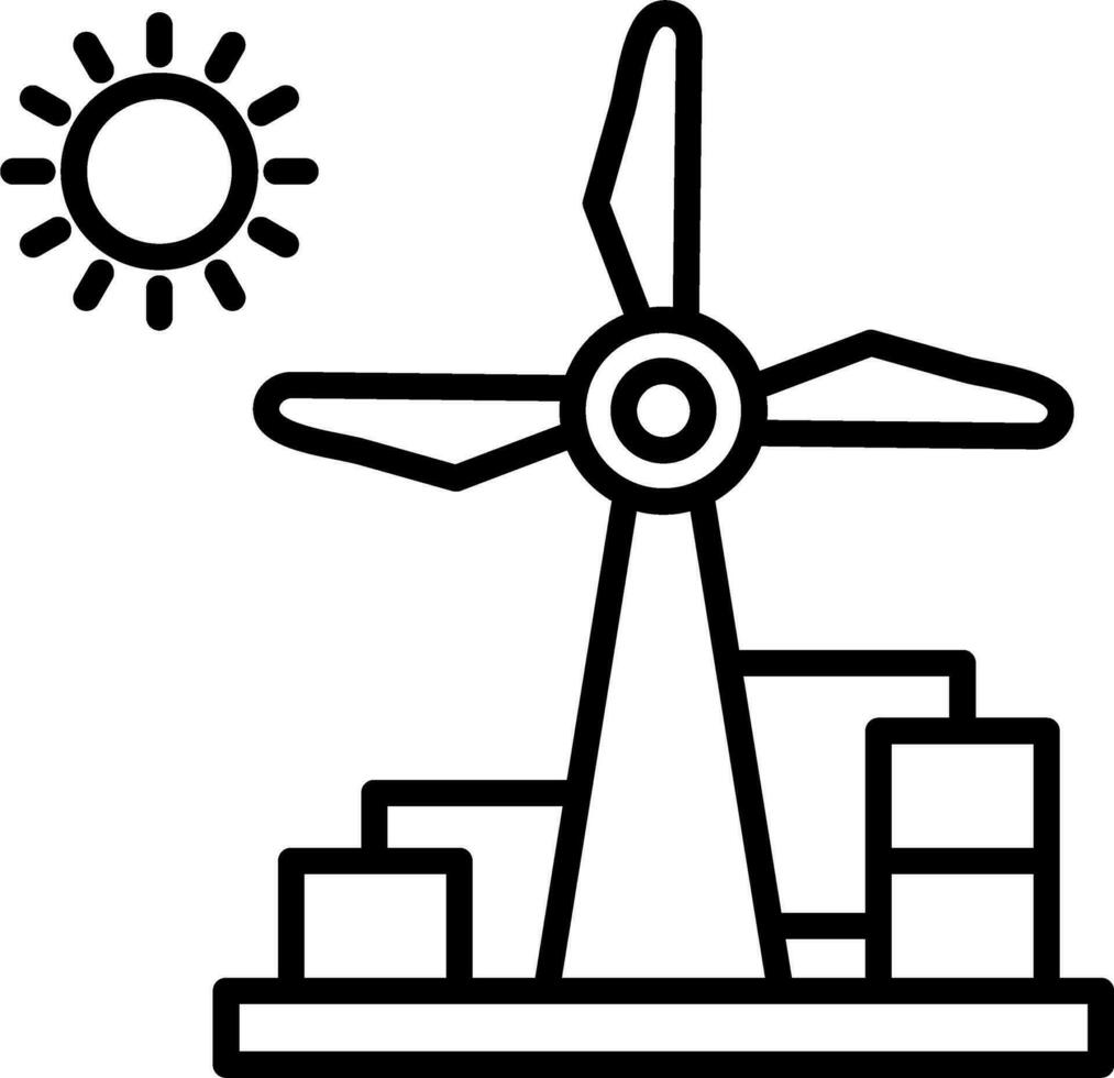 Wind Energy Vector Icon