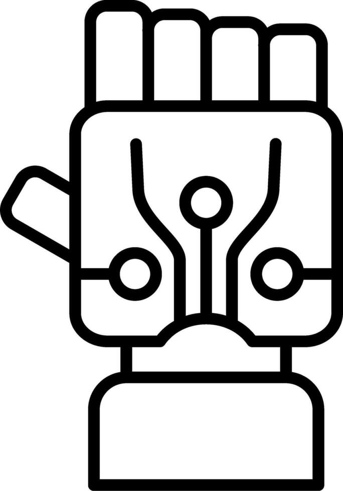 Bionic Hand Vector Icon