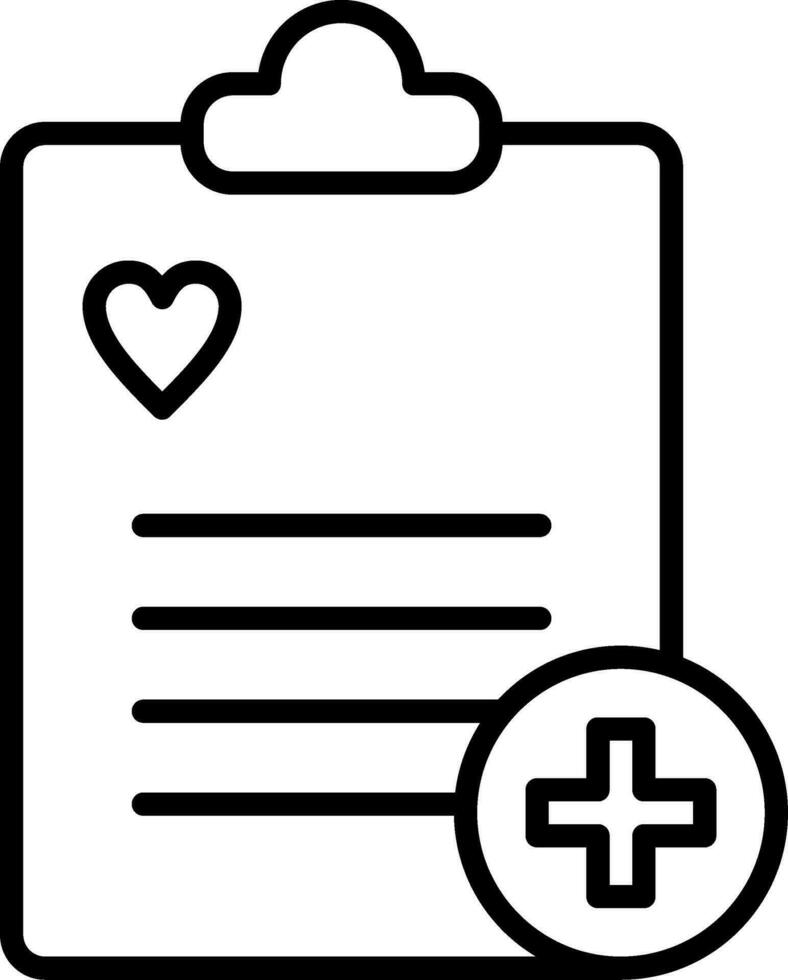 Health Report Vector Icon