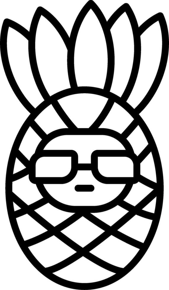 Pineapple Vector Icon