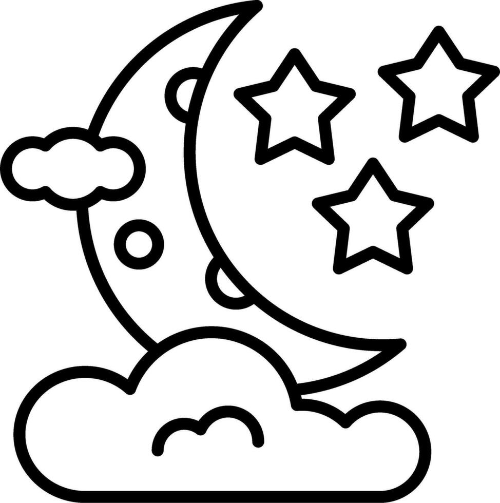 Moon Vector Icon