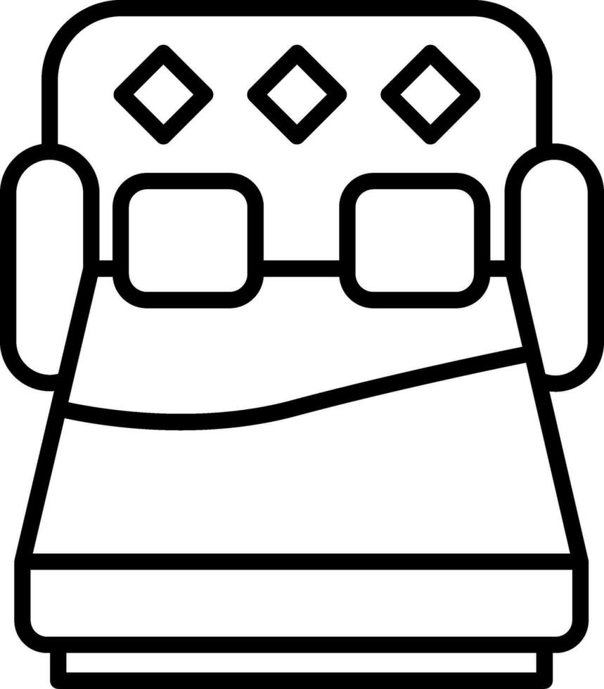 Sofa Bed Vector Icon
