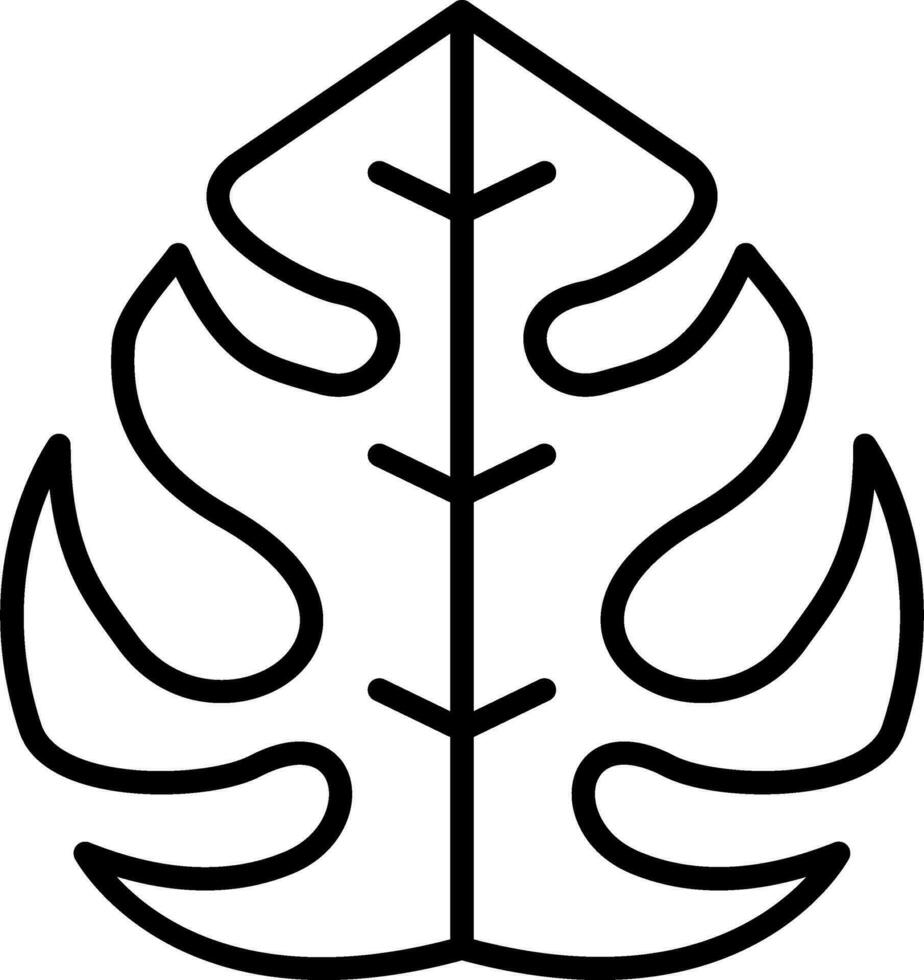 Philodendron Vector Icon