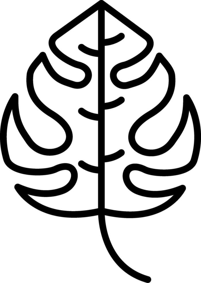 monstera vector icono