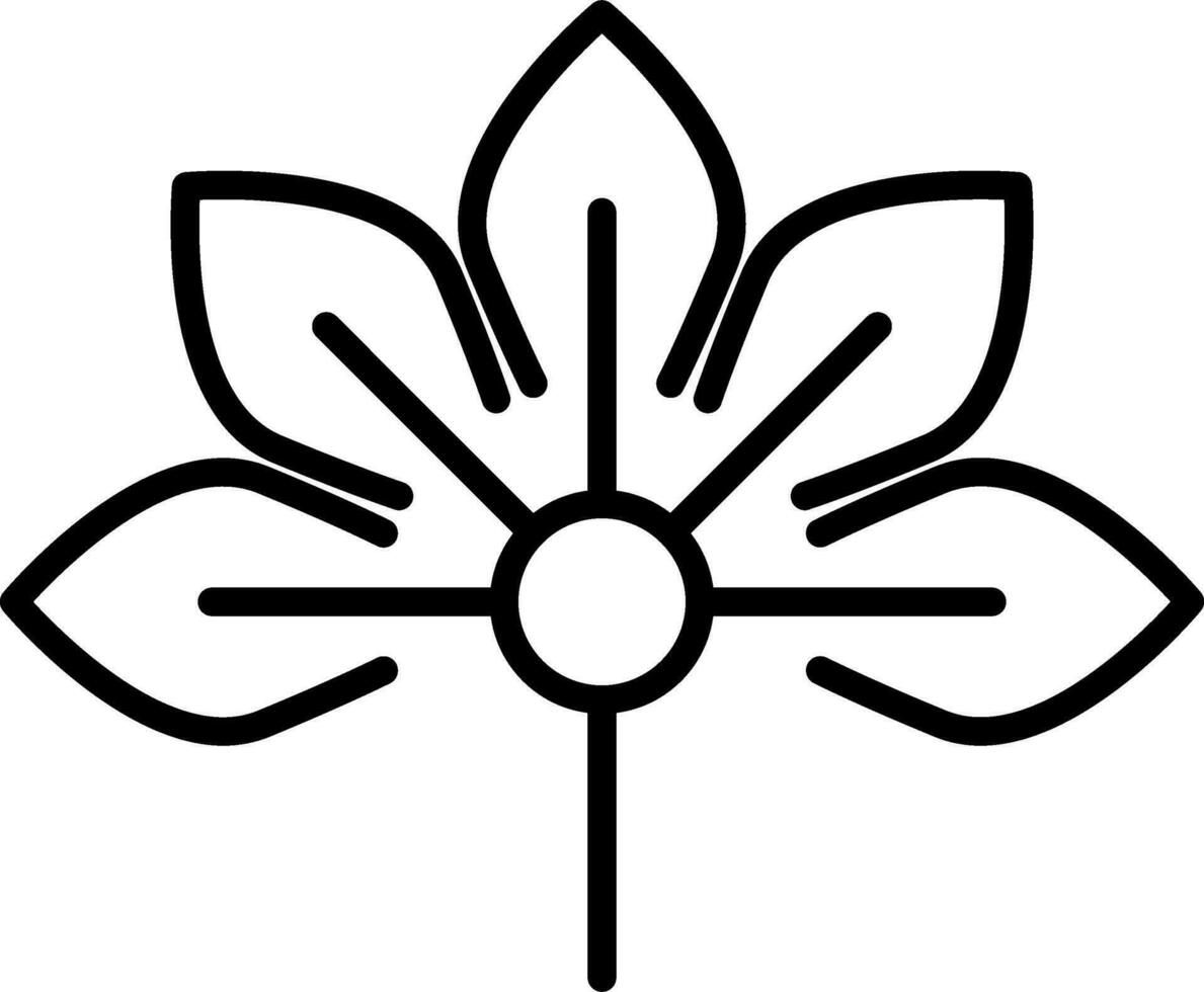 Japanese Aralia Vector Icon