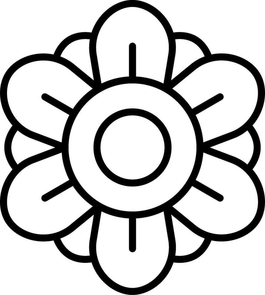 Dahlia Vector Icon