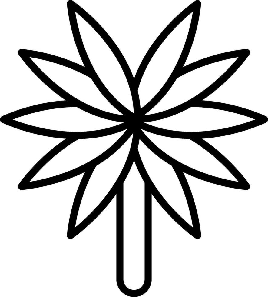 Spider Plant Vector Icon