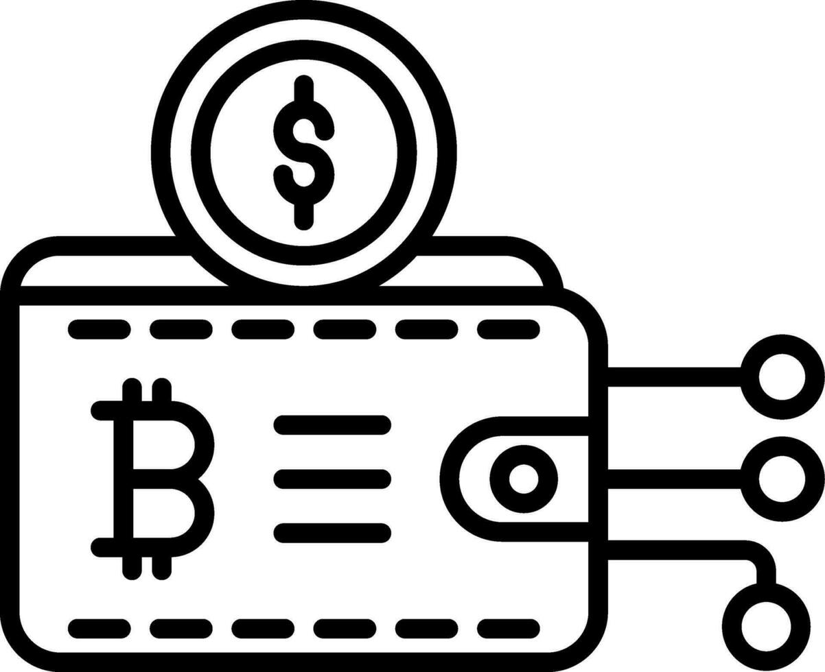Crypto Wallet Vector Icon