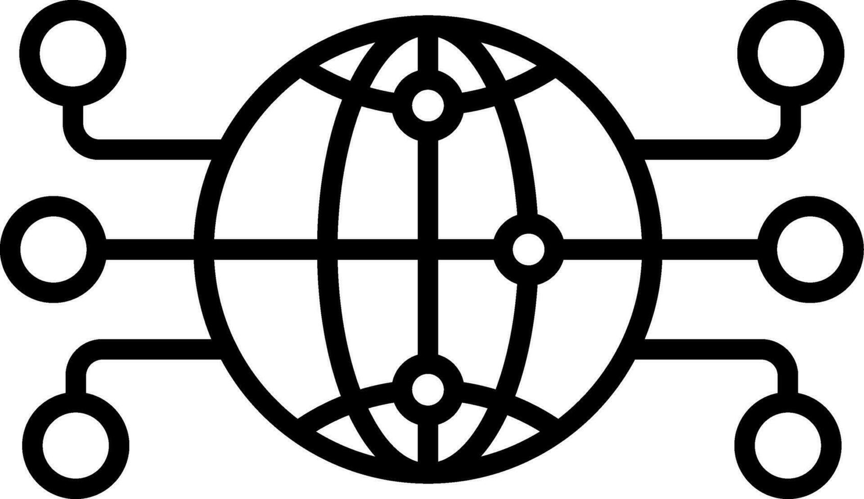 Global Network Vector Icon