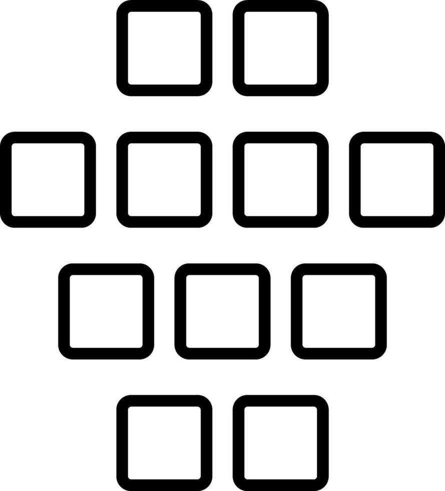 icono de vector de datos estructurados