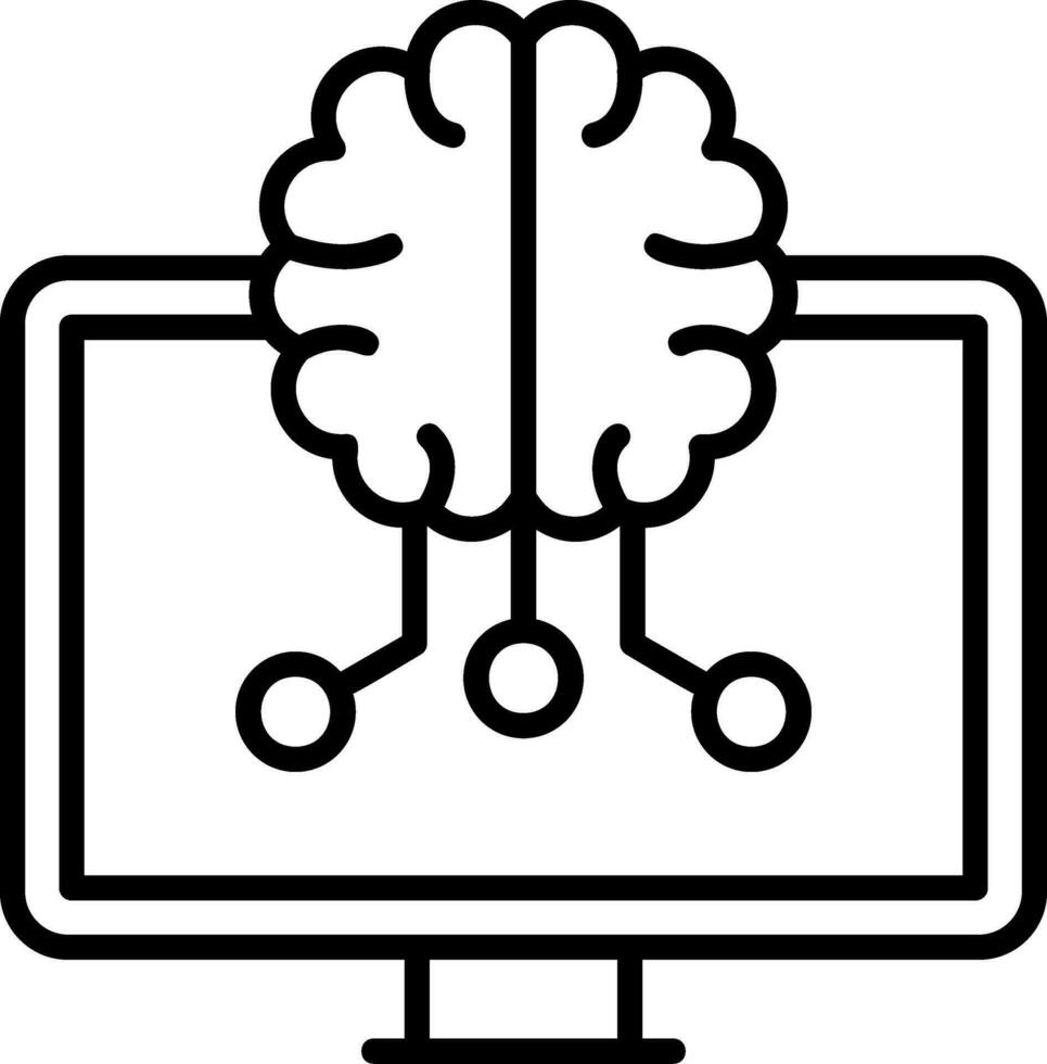 Machine Learning Vector Icon