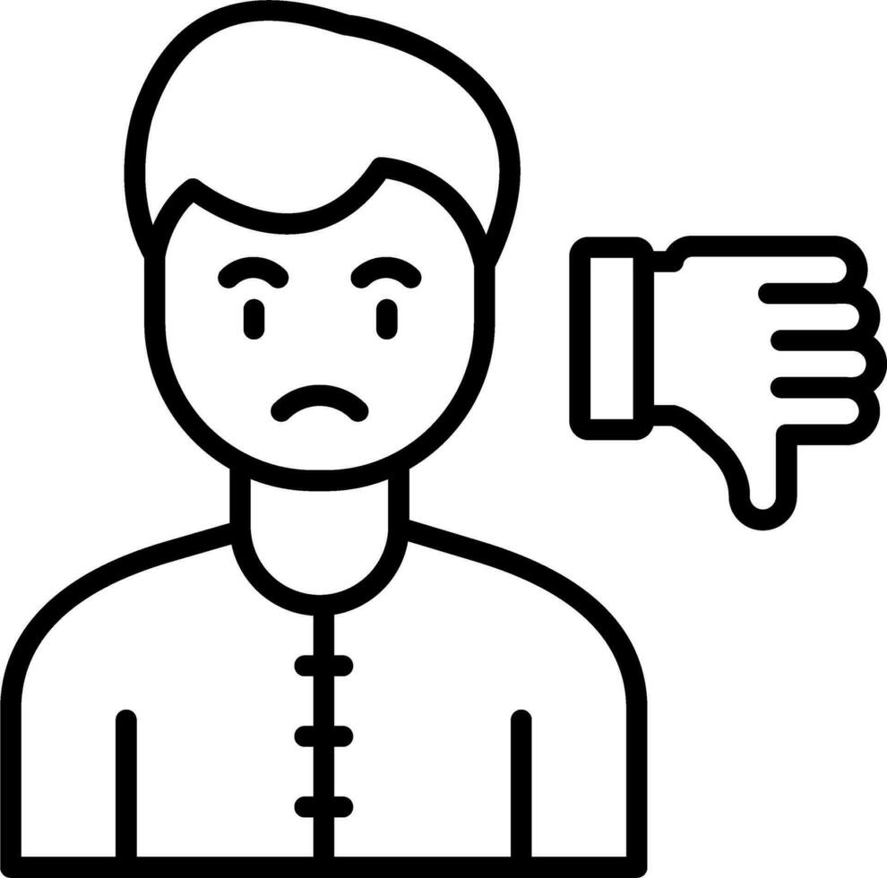 Dissatisfaction Vector Icon